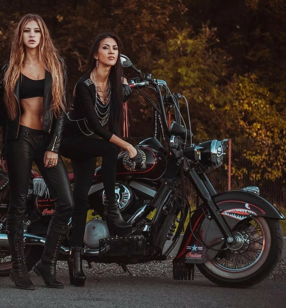 Beautiful girls and bikes in Caracas