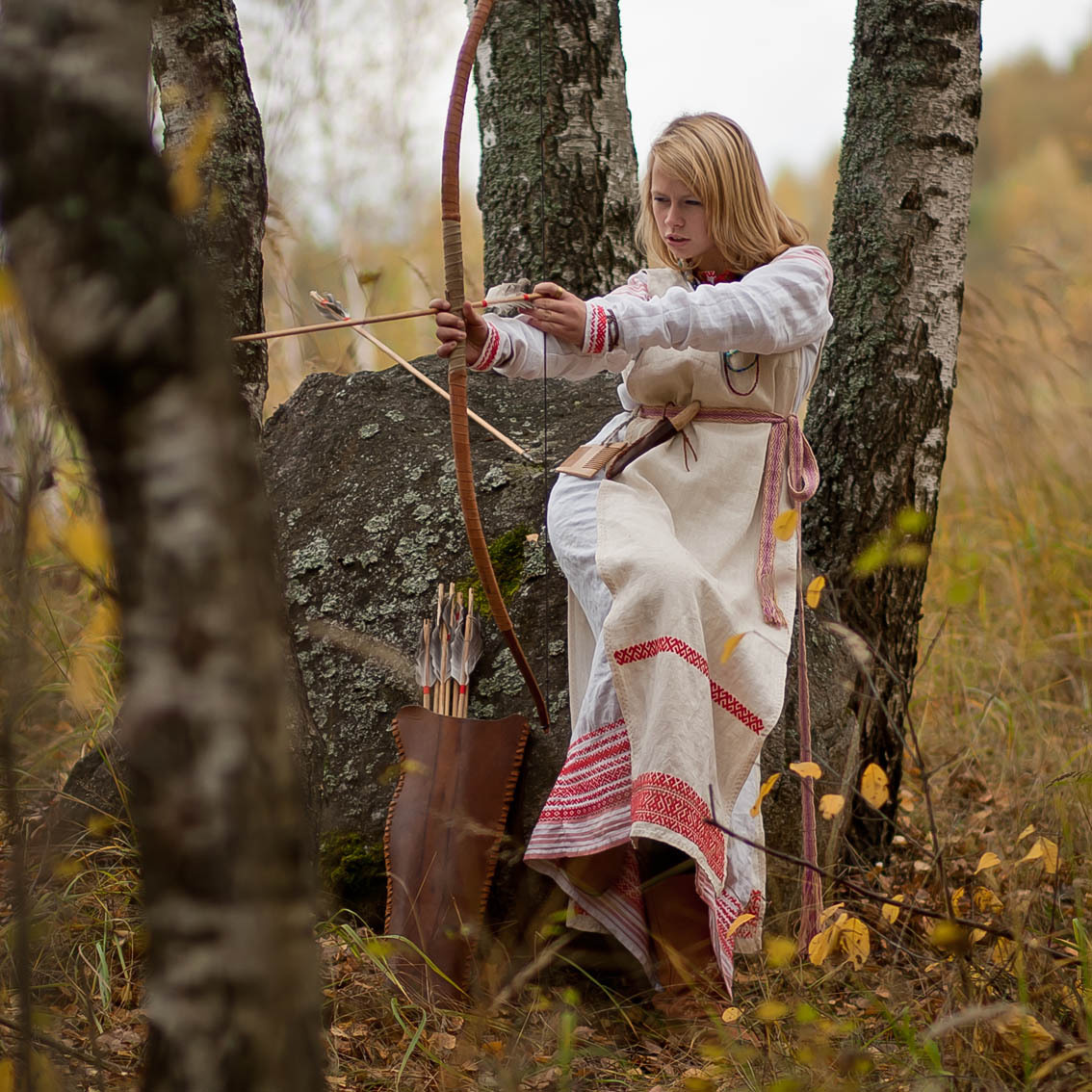 Sexy photo Girls in Slavic costumes in Caracas